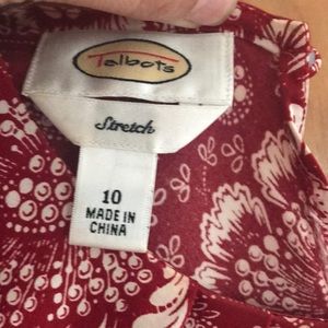 Talbots Tops - Talbots Silky Red Floral Tank Talbots Tops - Talbots Silky Red Floral Tank